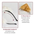 thumbnail image 3 of YAOBAMM Accessoires de Robe Couvre-Chef Fait Main Simulation Oreilles de Renard Bandeau Mobile en Peluche, 3 of 7