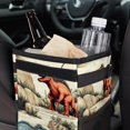 thumbnail image 6 of Dinosaur Foldable Car Trash Bin with Lid, Leak-proof Mini Trash Can for Car, Hanging Storage Bag Included, 6 of 6