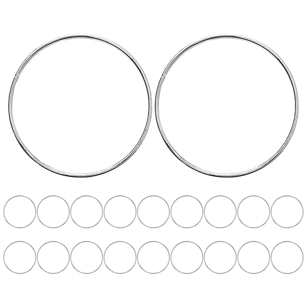 20 aros de macramé: aros de metal de 5 cm para manualidades, ideales para hacer atrapasueños, flores y macramé. Ideales para colgar plantas, decorar paredes de bodas.