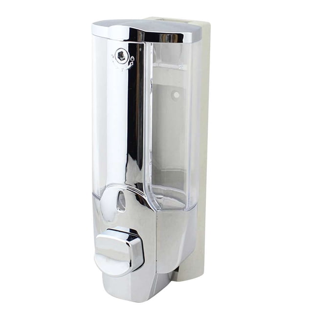 Dispensador de jabón líquido de doble cabeza individual, baño de pared, desinfectante de manos para hotel, ducha, champú, contenedor de jabón líquido Yuarrent JJ14814-03B