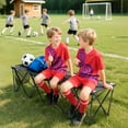 thumbnail image 2 of Outsunny 4-Seater Folding Team Sports Sideline Bench, Folding Bench Chair, 2 of 10