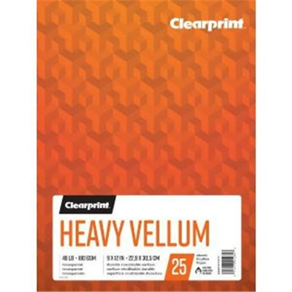 Clearprint C26321511011 9 x 12 Po Surface Durable Vélin Lourd