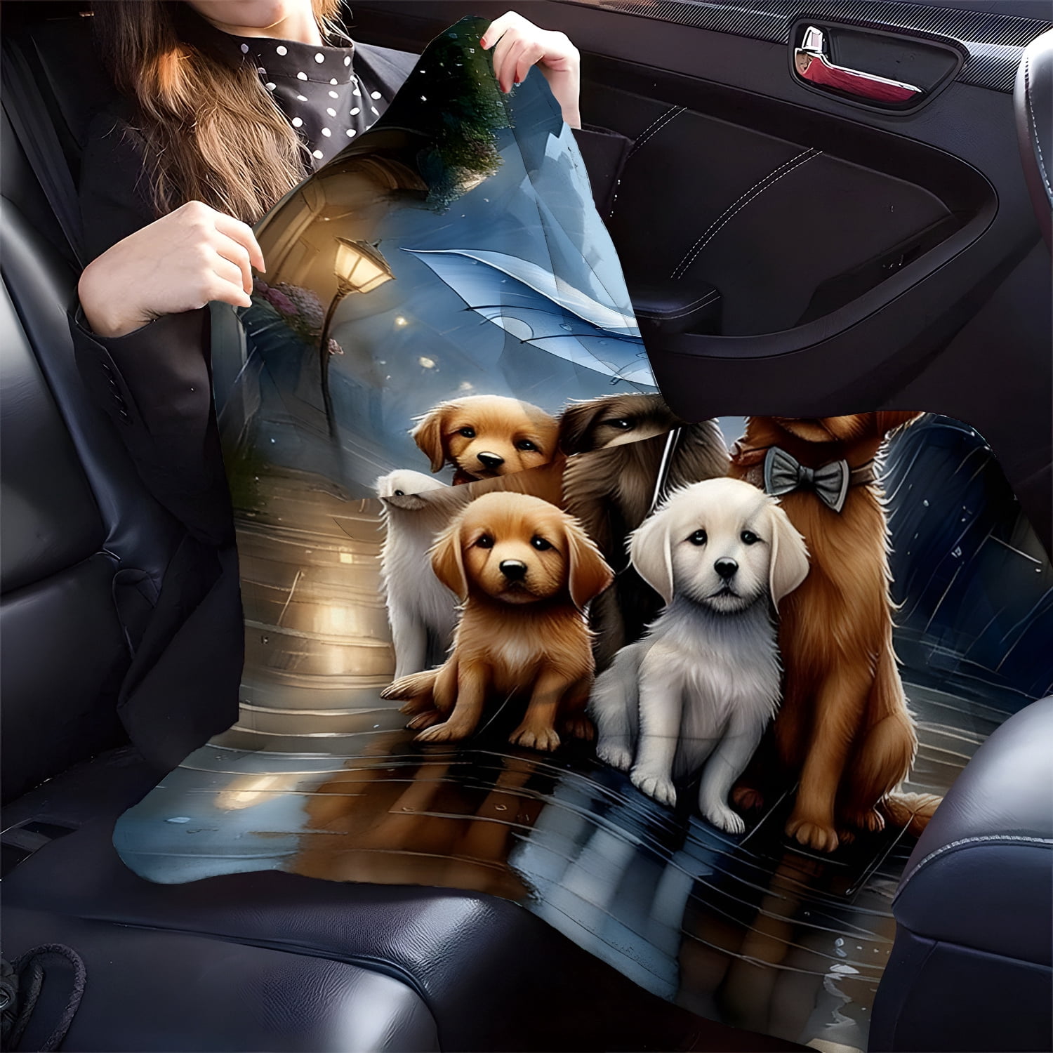 Cozy Flannel Dog Umbrella Blanket - Perfect for Home, Picnics & Travel | Ideal Gift for Dog Lovers, Dog Blanket