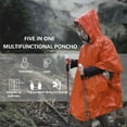 thumbnail image 6 of CxhicLuv Emergency Raincoat 39.3×51.1 Inch – Waterproof, Windproof, Reflective, Outdoor Thermal Poncho with PE Aluminum Film – Ideal for Hiking, Camping, Perfect for Outdoor Explorers, 6 of 6
