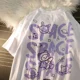thumbnail image 4 of Camiseta holgada de manga corta para mujer, camisa con estampado de oso y grafiti Harajuku, de gran tamaño, estilo Retro, Y2k, 4 of 4