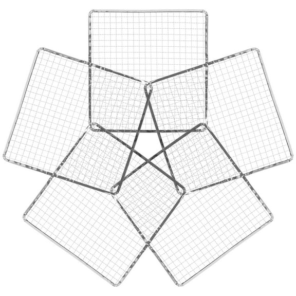 TEHAUX Portable Metal Grill Grate for Outdoor BBQ Cooking and Fire Pit Use, Camping and Backyard Grill Accessory