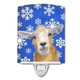thumbnail image 1 of Carolines Treasures RDR3023CNL Goat Winter Snowflakes Holiday Ceramic Night Light, 6x4x3, Multicolor, 1 of 1