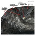 thumbnail image 2 of YfulYde 8' x 14' - 50% Shade, Black Color Sun Shade, Rectangle or Square Shade Sail, Great for Backyard, Patio, Kennel, Green House Shade Creation, 2 of 4