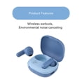 thumbnail image 4 of onn Mini Sticks Blue Wireless Bluetooth Earbuds with Environmental Noise Canceling, 4 of 10