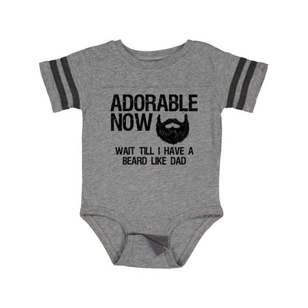 

Inktastic Adorable Now...Wait Till I Have a Beard Like Dad Gift Baby Boy Bodysuit