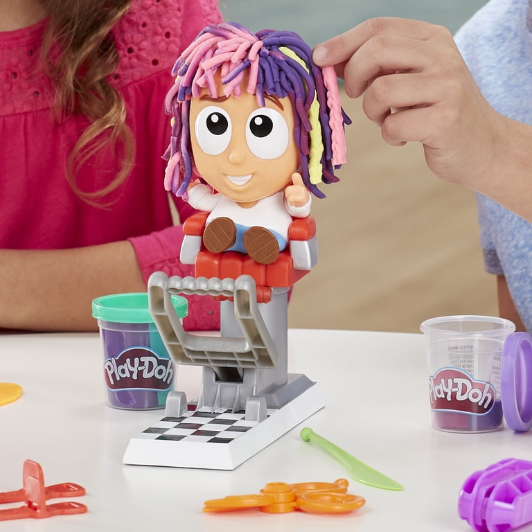 Play-Doh Barbershop Styling Haircut Pretend Playset, Crazy Cuts