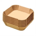 thumbnail image 1 of 200 Piezas Revestimientos para Freidora Aire Desechables, Revestimientos Papel Pergamino para Freidora Aire Cuadrados 9 Pulgadas Freidora Aire 5-8 , Antiadherente A Prueba Agua, 1 of 5