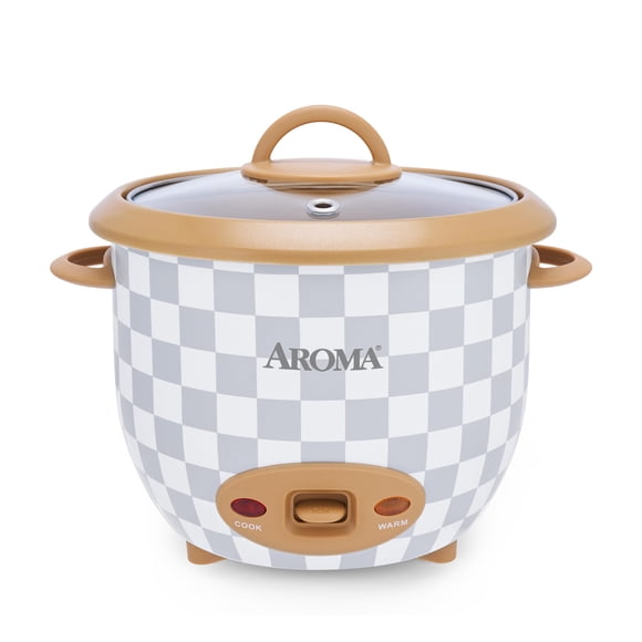 Olla Arrocera AROMA de Cerámica con 6 Tazas, Función de Un Solo Botón, 1.5 Qt