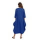 thumbnail image 3 of Vestido largo informal de algodón de manga larga para mujer, holgado, de talla grande, irregular, estilo jersey., 3 of 7