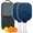 White, variant on Pickleball Paddles Set Of 2, Fiberglass Surface, Adventure Map Print, 4 Balls & Bag