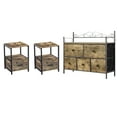 thumbnail image 2 of VECELO 3-Piece Modern Wood Brown Bedroom Set with Dresser and 2 Nightstands, Gray, 2 of 9