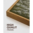 thumbnail image 3 of Drsoum Vintage Wall Art Rustic Meadow Sea of Wildflower Field Landscape Painting Retro Floral Scenery Farmhouse Kitchen Office Decor 11x14in3pcs Natural Framed, 3 of 5