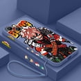 thumbnail image 3 of Funda de teléfono de Anime My Hero Academia para Apple iPhone, 15, 14, 13, 12, 11 Pro Max Plus, 8, 7, SE, funda líquida con Capa de cuerda izquierda, 3 of 5