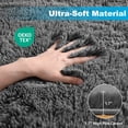thumbnail image 6 of Nefoso Shag Area Rug, 9ft x 12ft Soft Fluffy Area Rugs for Living Room Bedroom Decor Carpet, Dark Gray, 6 of 10