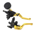 thumbnail image 2 of koolsoo 2 Pcs Levier Cylindrique pour Moto de Rue - Or, 2 of 4