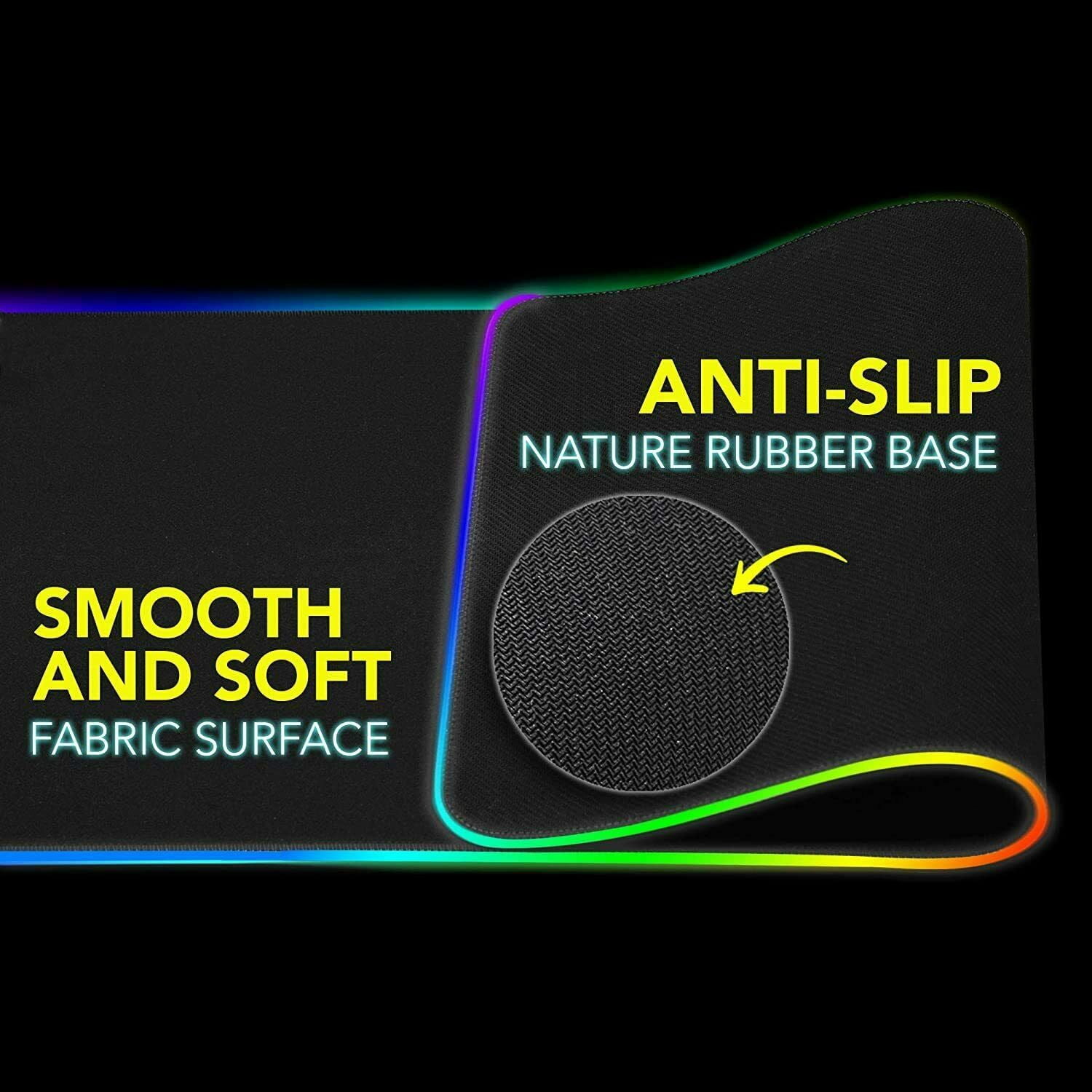 NeeGo RGB Gaming Large Mouse Pad, Wireless Charging, Computer Keyboard