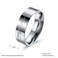 thumbnail image 3 of QQTDFG Stainless Steel Band Fashion Wedding Ring Men's Unisex B465-7, 3 of 7