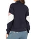thumbnail image 4 of Jersey con cuello con cremallera Diseño de bloques de color Sudadera informal suave y cómoda con media cremallera Jersey de manga larga para mujer, 4 of 6
