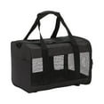 thumbnail image 3 of Portador de mascotas Fernando Bolsa de malla transpirable bolso porta gatos negro, 3 of 8