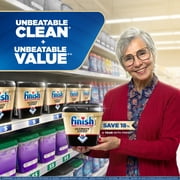 Finish Ultimate Quantum Dishwasher Pods, Dishwasher Detergent Dish Soap, 50% More Cleaning Power, 38 Tabs