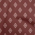 thumbnail image 1 of oneOone Cotton Poplin Twill Maroon Fabric Geometric With Stripes Sewing Craft Projects Fabric Prints By Yard 56 Inch Wide, 1 of 4