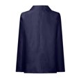 thumbnail image 5 of tklpehg Womens Blazers for Work Casual Lightweight Blazer Open Front Lapel Long Sleeve Work Office Blazer Jacket Overcoat Leisure Loose Solid Color Fall Coat Long Sleeve Outwear Navy XS, 5 of 6