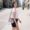 thumbnail image 5 of FORMRS Mini Crossbody Bag for Women Adjustable Rope Shoulder Casual Phone Purse, Pastel Purple Marble Pattern, 5 of 7