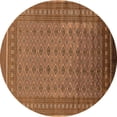 thumbnail image 1 of Ahgly Company Indoor Round Oriental Orange Industrial Area Rugs, 6' Round, 1 of 4