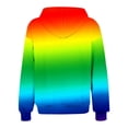 thumbnail image 7 of Zip Up Hoodie Women, Women's Ombre Zip Up Hoodie Long Sleeve Gradient Color Athletic Jacket with Drawstring and Pockets Casual Lightweight Hooded Sweatshirt Outerwear, 7 of 7