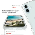 thumbnail image 4 of for iPhone 16 Clear Case, [Military Grade Drop Protection], Transparent Heavy Duty Flexible TPU Hard PC Shockproof Anti-Fall Protection Cover for iPhone 16 Phone Case, Clear, 4 of 5