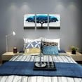 thumbnail image 5 of Canvas Wall Art For Living Room Wall Decorations For Bedroom Abstract Wall Decor Black And White Wall Pictures Works Blue Tree Painting Bathroom Home Decoration Office Wall Artworks 12"X16" 3 Piece, 5 of 6