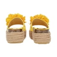 thumbnail image 3 of Sandalia Plataforma Yute Para Mujer Amarillo Con Flor Platonia  MIRANDA-04-AMARILLO, 3 of 5