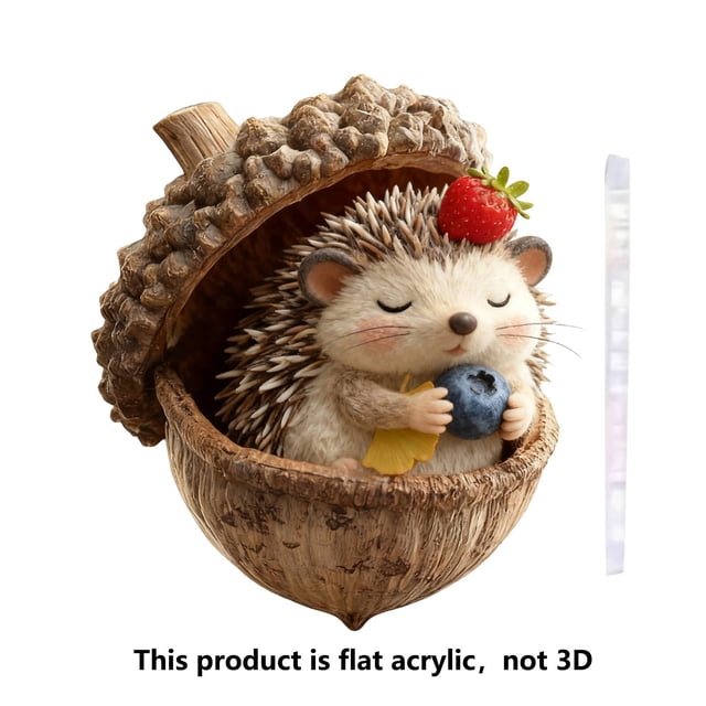 Adorno Navideño de Animales Del Bosque de 10 Cm | Colgante Acrílico para Árbol de Navidad | Decoración Caprichosa de Animales Del Bosque | Ideal para Árboles, Coronas, Centros de Mesa y Regalos