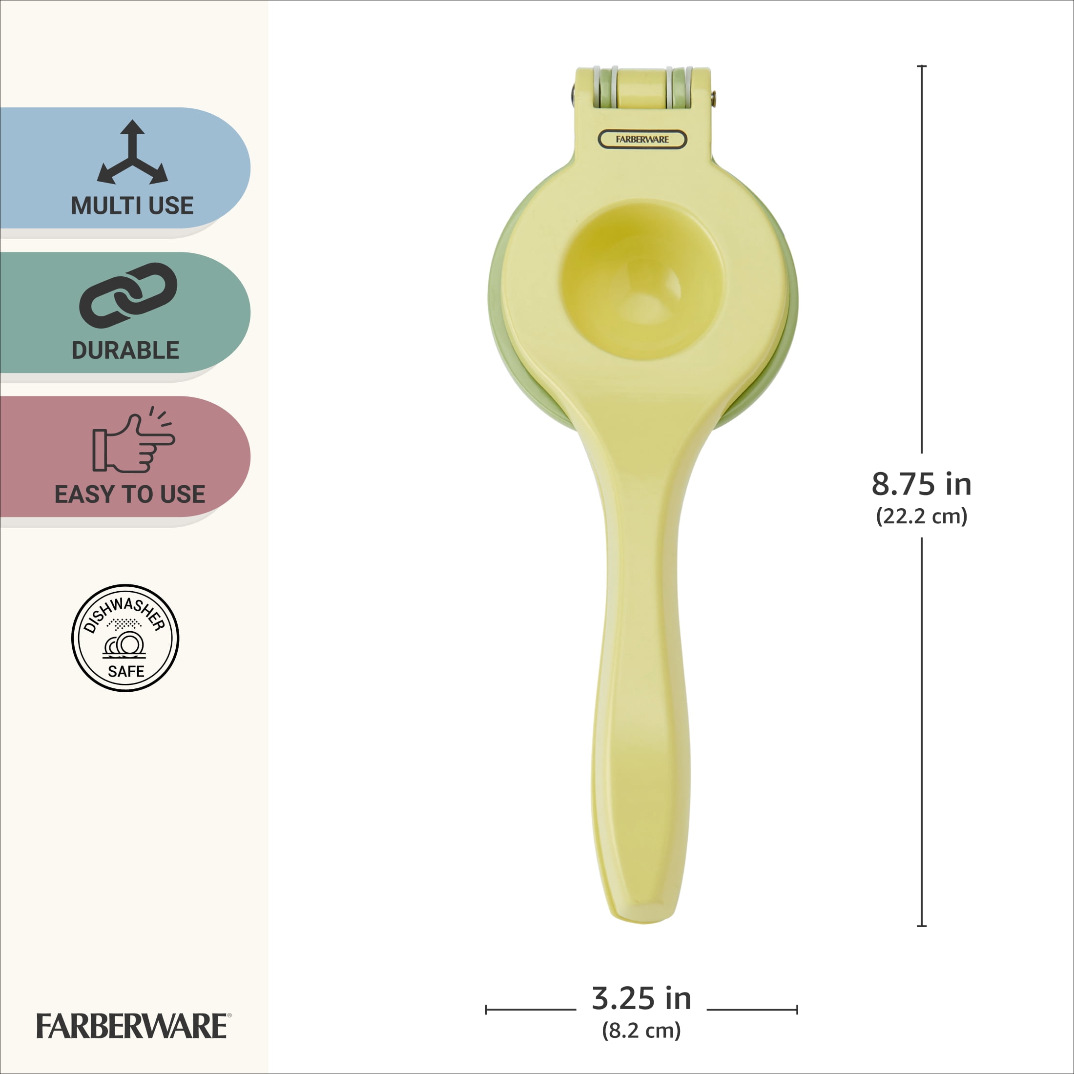 Farberware Professional 2-1 Manual Citrus Squeezer with Ergonomic Handle