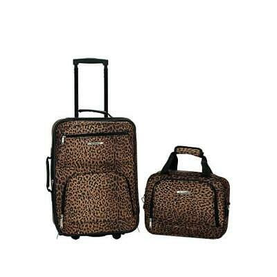 rockland leopard luggage