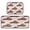 Red Truck with Presents, variant on 2-Piece Kitchen Rugs Set Non-Slip Mats Carpet Floor for Kitchen, Bathroom (19.7"x27.6" & 19.7"x47.2") Reindeer Pattern