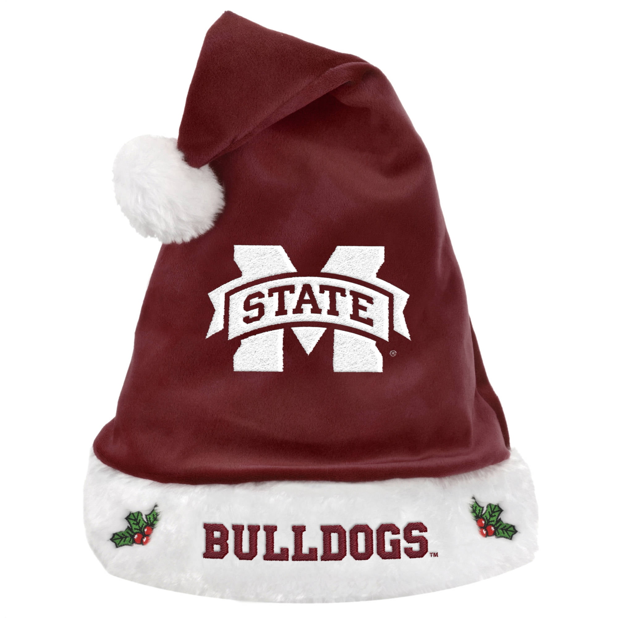 Mississippi State Solid Santa Hat 