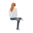 thumbnail image 3 of Figura sentada de PVC a escala 1/64, diseño de mesa de arena para construcción de calles y personas Blanco, 3 of 9