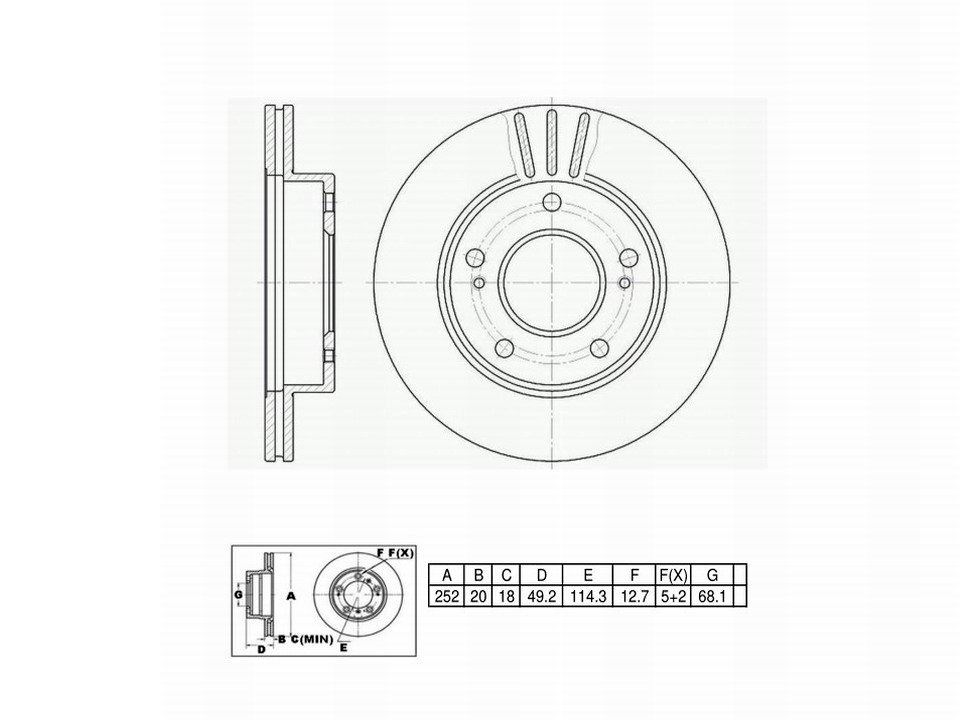 Winstop Brake Rotor, Front WS231578, Nissan 240SX 1996-1995