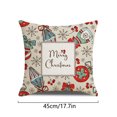 thumbnail image 3 of Advancent Funda de almohada navideña con estampado de Navidad, funda de cojín para sofá, funda de almohada decorativa para el hogar, sofá, Navidad, Kits de decoración para fiestas No.16 Advancent HA007803-16, 3 of 6