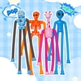thumbnail image 7 of DoDoMagxanadu Pop Tubes Fidget Toys, Telescopic Suction Cup Sensory Stress Relief Toys, Cartoon Character Themed, Multicolor, 8 Pack, 7 of 7