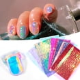 thumbnail image 4 of Aurora Ice Cube Nail Stickers Celofán Nail Sticker Mermaid Symphony Sticker Transparente Sin Pegamento Cateissary CE007410-01, 4 of 6