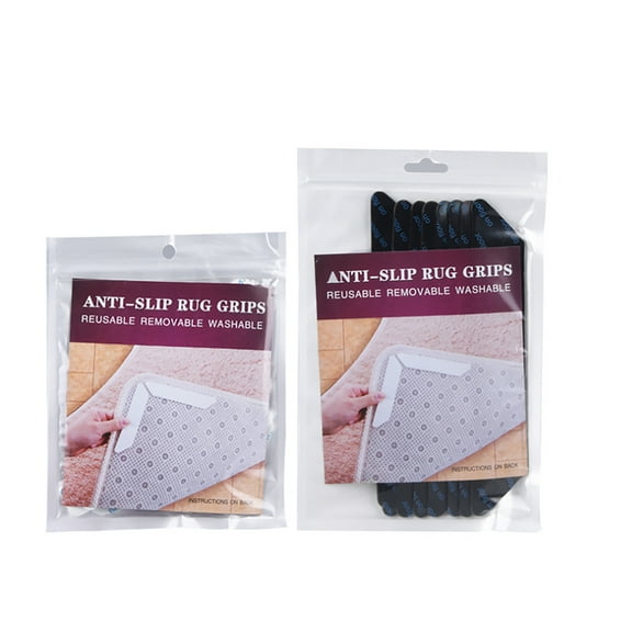 HOIN 12 Pack Rug Grippers Carpet Skid Non Slip Anti Curling Rug Pad Carpet Tape