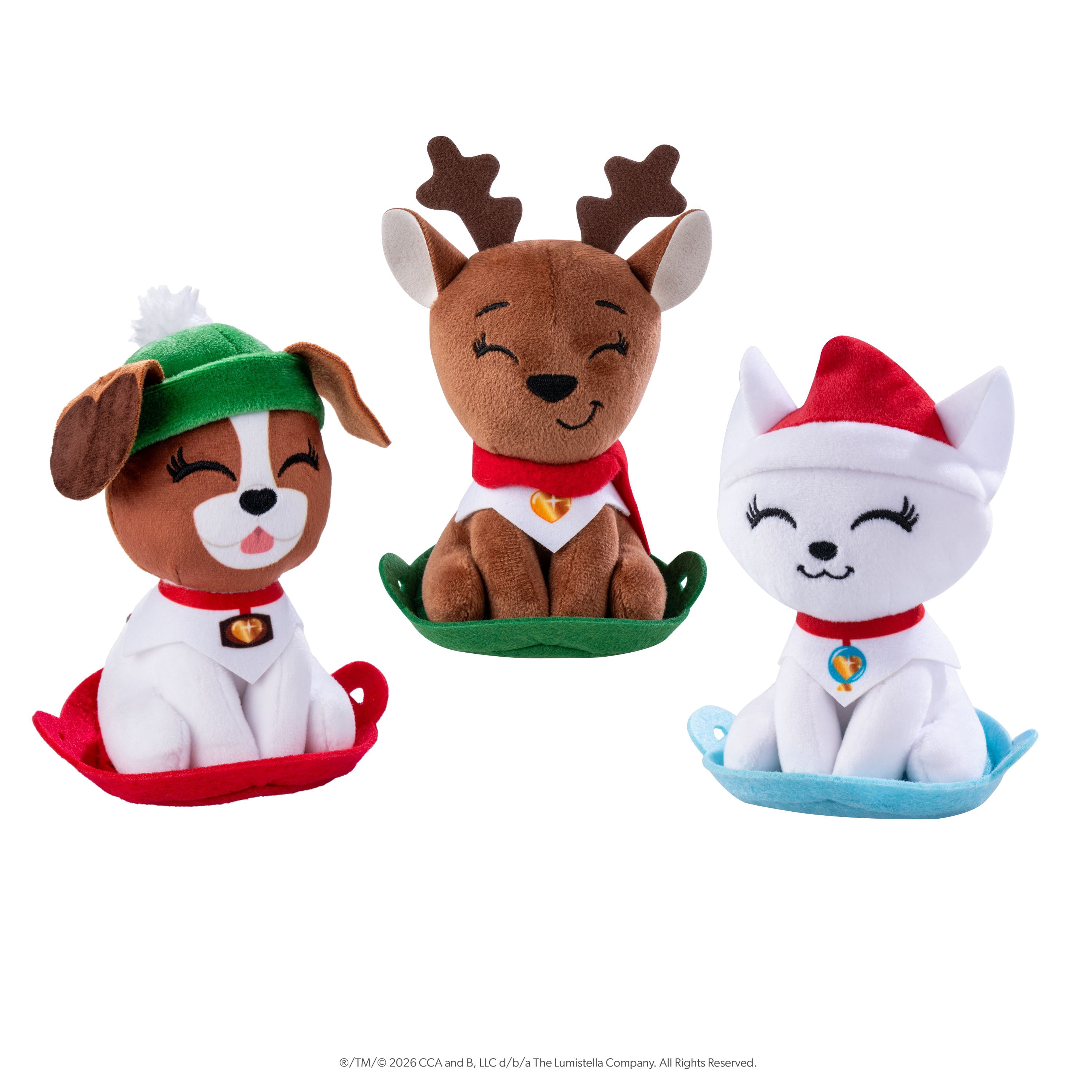 The Elf on the Shelf Elf Pets Arctic Fox Sled Smashers Pull-Back Toy
