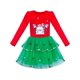 thumbnail image 1 of Vestido de Niña Navidad Santa Manga Larga Vestido de Fiesta 4 Años, 1 of 6
